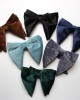 Velvet Bow Ties for Women: Plush Velvet Fashionable Large Horn Bow Ties for Women (Wholesale)