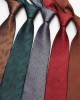 Men's Polyester Jacquard Business Ties: Solid Color Floral Casual High-End Ties (Factory Direct)