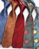 Men's Polyester Jacquard Business Ties: Solid Color Floral Casual High-End Ties (Factory Direct)