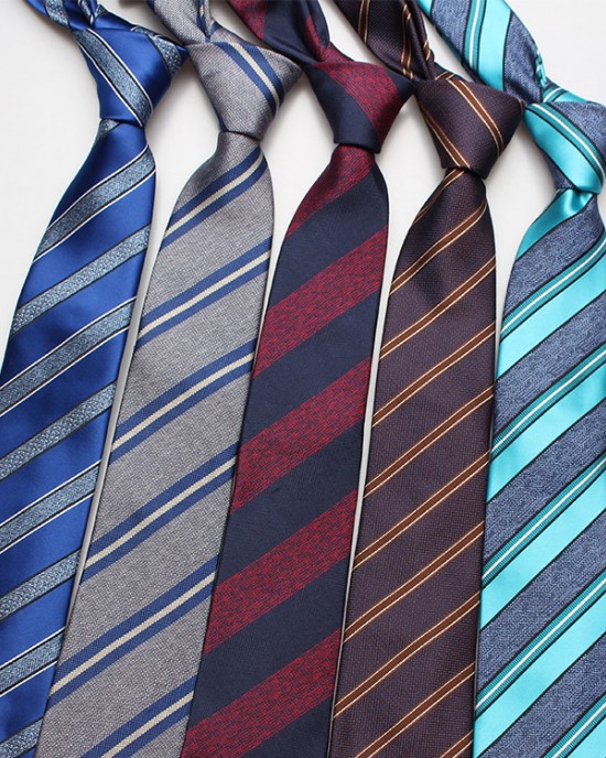 Factory direct supply of men's ties, formal, professional, business, and wedding ties, jacquard polyester ties.