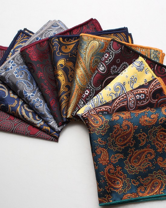 In-Stock Men's Formal Suit Pocket Squares: Wedding Ties and Bow Tie Pocket Squares (Factory Direct)
