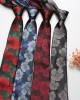 Fashionable casual floral leaf arrow-shaped men's tie in stock Business polyester jacquard suit ties for banquets
