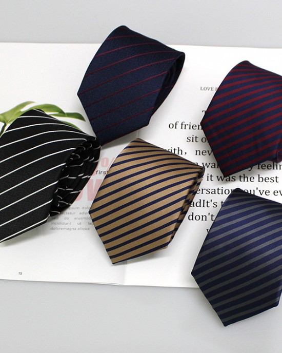 Men's jacquard polyester business tie manufacturers, ready-to-stock wholesale, classic trendy floral striped ties.
