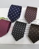 Men's jacquard polyester business tie manufacturers, ready-to-stock wholesale, classic trendy floral striped ties.
