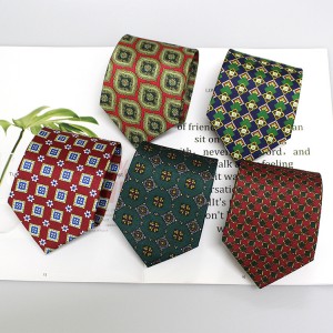 2023 new 9cm printed men's ties, factory in stock, business casual and fashionable British-style suit ties