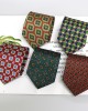 2023 new 9cm printed men's ties, factory in stock, business casual and fashionable British-style suit ties