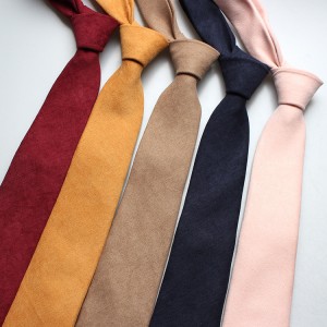 New Korean-style men's wedding ties, everyday casual formal, professional, Korean velvet 7cm tie wholesale.
