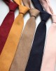 New Korean-style men's wedding ties, everyday casual formal, professional, Korean velvet 7cm tie wholesale.