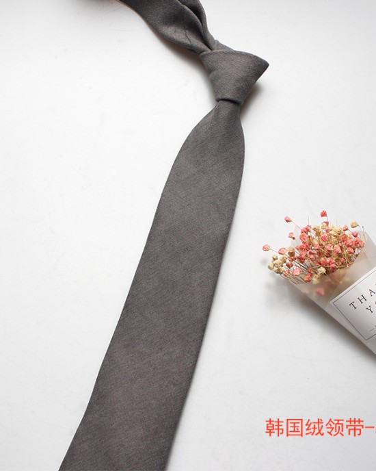 New Korean-style men's wedding ties, everyday casual formal, professional, Korean velvet 7cm tie wholesale.