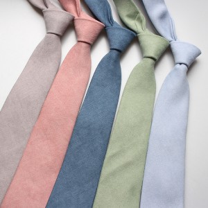 New Korean-style men's wedding ties, everyday casual formal, professional, Korean velvet 7cm tie wholesale.