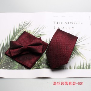 2023 new styles in stock. Men's formal suits for banquets, groomsmen, and groomsmen. Three-piece burgundy tie set.