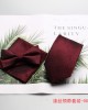 2023 new styles in stock. Men's formal suits for banquets, groomsmen, and groomsmen. Three-piece burgundy tie set.