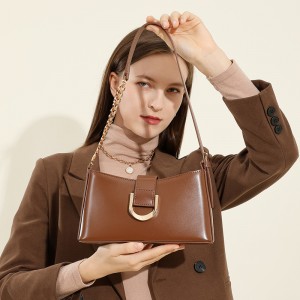 Saddle bag, crossbody bag for women, 2025 new style women's bags, spring and summer light luxury genuine leather shoulder bag for women
