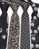 Black tie, cashew nut flower, British-Korean style, casual, small personalized pattern, 7cm jacquard tie, factory in stock