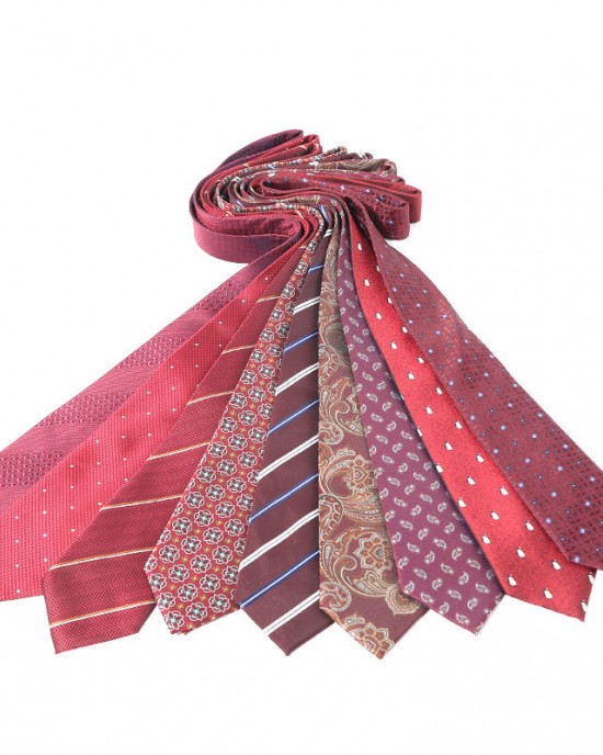 Lei'er new red series 8cm polyester jacquard business suit ties, bulk tie manufacturer in stock.