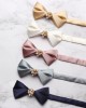 Factory wholesale men's formal bow ties, stylish Korean-style bow ties for groomsmen and wedding bows.
