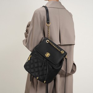 2025 new women's backpack, a Chanel-style chain backpack, a high-quality travel bag
