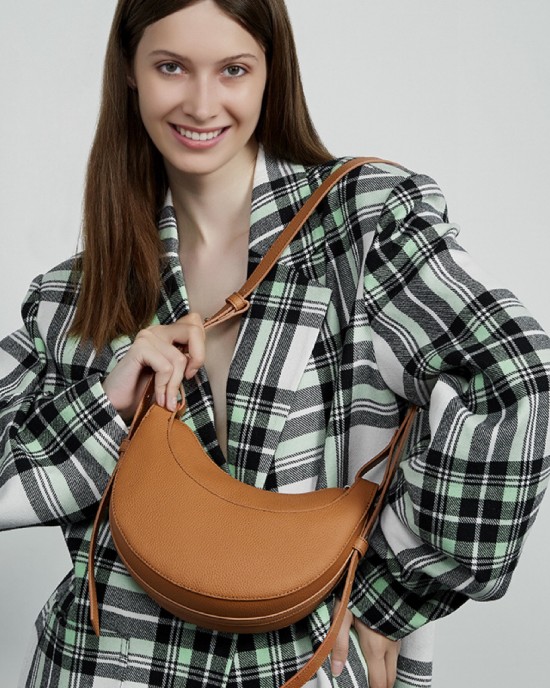 Foreign trade, large-capacity genuine leather tote bags, 2025 new models, versatile underarm bags, niche shoulder bags