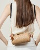 Hot-Style Woven Leather Crossbody Small Bag for Women, Fashionable and Simple Casual Small Pillow Bag for Phones