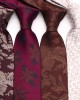 Lei'er polyester floral ties. Classic men's 8cm business casual wedding dinner ties, ready-to-stock wholesale.