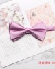 Factory direct solid-color bow ties for men.