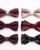 Lei'er patterned bow tie in stock, men's bow tie in multiple colors, wedding groom bow tie, bow tie with flower, wholesale.