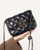Luxury Small Bag, 2025 New Trendy and Stylish Niche Crossbody Bag, Diamond-Patterned Chain Retro Small Square Bag
