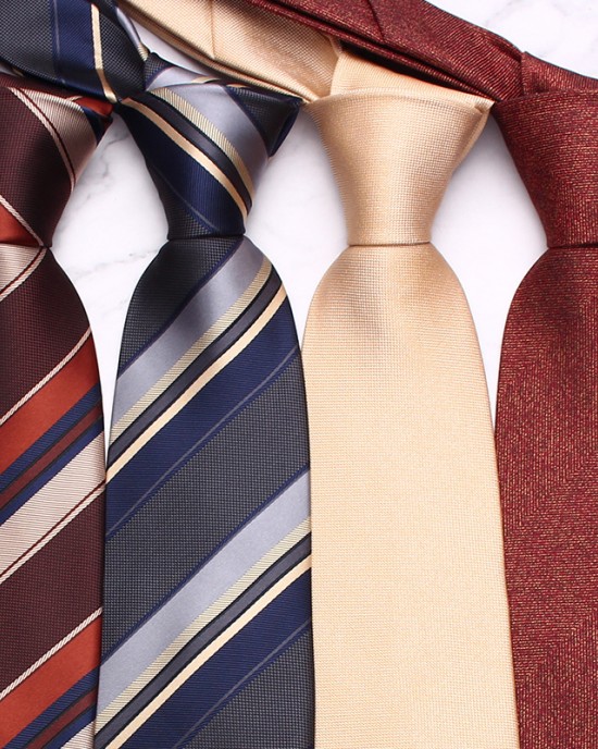 Men's plaid banquet and performance ties, striped paisley patterned ties, Korean-style 8cm ties, manufacturer.