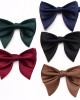 Men's bow tie tuxedos, large horn bow ties, solid color, male groomsmen's pointed bow ties, banquet performance bow ties