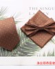 New retro-fashionable men's tie sets, polyester silk ties, bow ties, and square handkerchiefs for three-piece suits, available for wholesale.