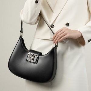 Top-Grain Leather Bucket Bag, 2025 New Spring/Summer Retro Hand-Raised High-Quality Genuine Leather Women's Shoulder Crossbody Bag