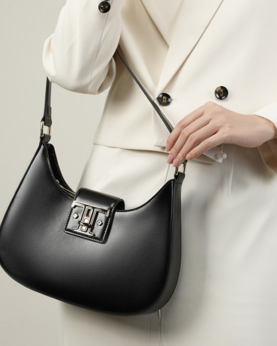 Top-Grain Leather Bucket Bag, 2025 New Spring/Summer Retro Hand-Raised High-Quality Genuine Leather Women's Shoulder Crossbody Bag