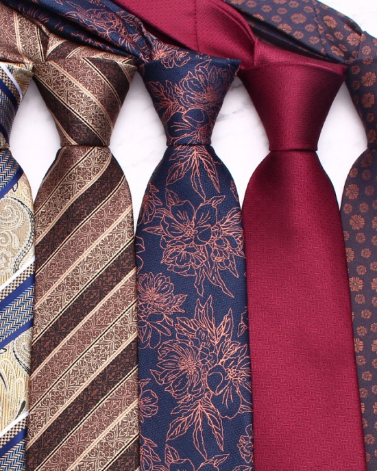 Lei'er Business Ties, Men's Polyester Jacquard Business Retro Ties, Manufacturer & Wholesale, Multiple Colors Available