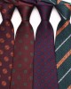 New brown retro tie, men's business fashion, polyester hand-tied tie, factory in stock and wholesale, multiple colors available.