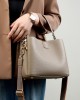 2025 new top-grain cowhide bag, trendy large-capacity bucket bag, simple and versatile genuine leather shoulder and crossbody handbag