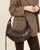 Same crossbody bag, croissant bag, original leather shoulder bag, underarm bag, large-capacity commuter bag