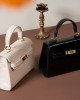 2025 Spring/Summer new women's bags, lightweight crossbody handbags, crocodile-patterned Kelly bags, small cowhide bags
