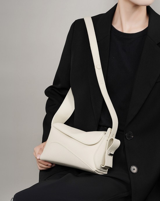 2025 new summer new large-capacity genuine leather underarm bag, versatile single-shoulder crossbody tote bag