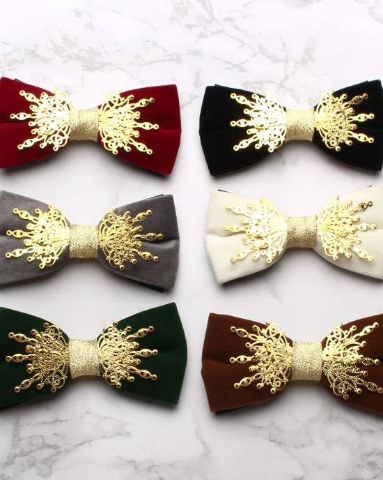 Men's Korean-style printed bow ties, groomsmen and wedding bow ties, and casual velvet bow ties are available.