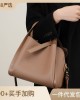 2025 new style genuine leather handbag, stylish crossbody bag for mother, cowhide bucket bag