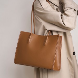 2025 New Style Genuine Leather Niche Soft Leather Tote Bag, Versatile and High-End Large Capacity Cowhide Shoulder Bag