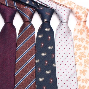 Lei'er fashionable ties for men and women, British Korean-style casual striped ties, 8cm striped paisley ties, in stock.