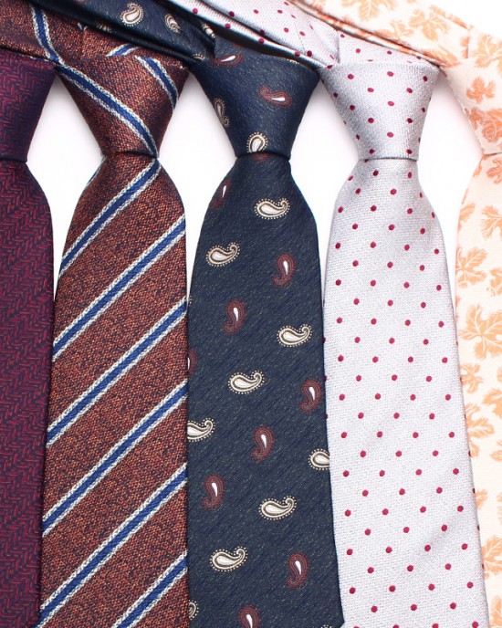 Lei'er fashionable ties for men and women, British Korean-style casual striped ties, 8cm striped paisley ties, in stock.