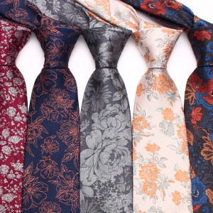 Lei'er new floral ties, men's business fashion, hand-tied polyester tie manufacturers, ready-to-stock wholesale, multiple colors available.