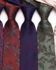Lei'er polyester floral ties. Classic men's 8cm business casual wedding dinner ties, ready-to-stock wholesale.