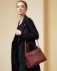 2025 new summer fashion large-capacity genuine leather handbag for middle-aged women