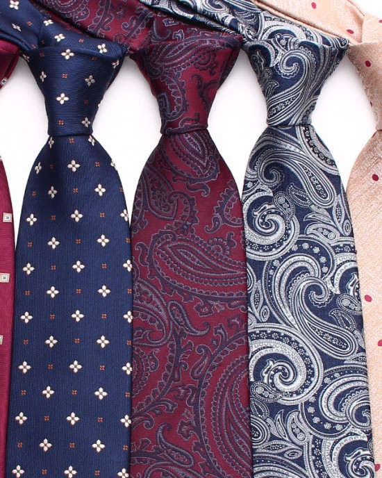 Lei'er cashew flower men's 8cm polyester business suit jacquard hand-tied wedding tie factory in stock.