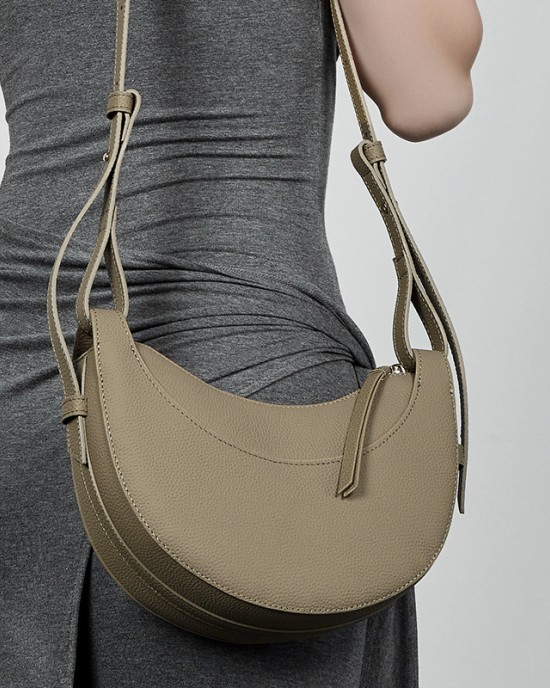 Foreign trade, large-capacity genuine leather tote bags, 2025 new models, versatile underarm bags, niche shoulder bags