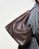 2025 new vegetable-tanned cowhide popular large-capacity textured tote bags, versatile for single-shoulder class Underarm Commuter Bag