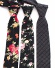 Black tie, cashew nut flower, British-Korean style, casual, small personalized pattern, 7cm jacquard tie, factory in stock